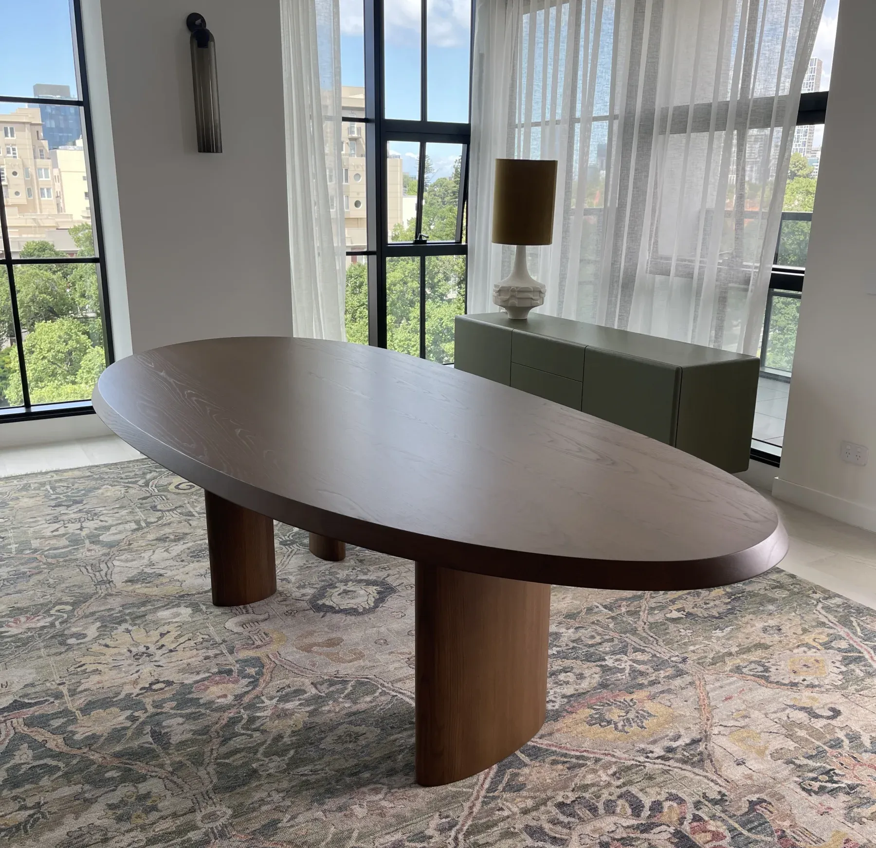 Emma Thompson's dining space